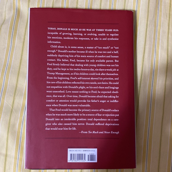 Hardcover book. “Too Much and Never Enough” - Picture 2 of 2